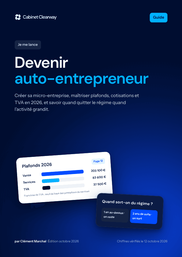 Couverture du guide « Devenir auto-entrepreneur »
