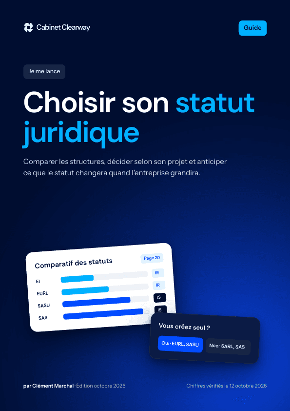 Couverture du guide « Choisir son statut juridique »