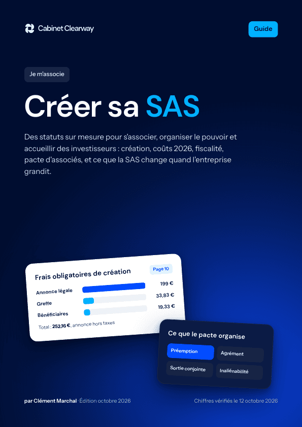 Couverture du guide « Créer sa SAS »